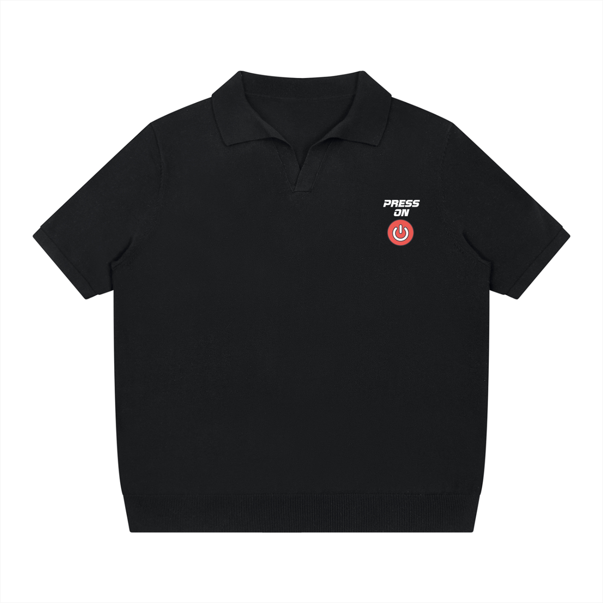 Press On Branded Unisex Heavyweight Over-sized Polo Shirt