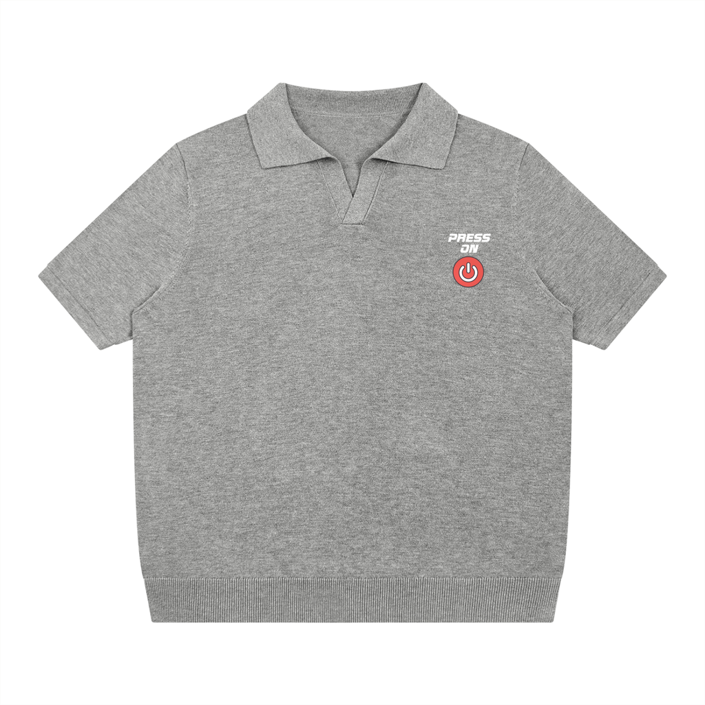 Press On Branded Unisex Heavyweight Over-sized Polo Shirt